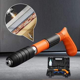Portable Steel Nail Gun Adjustable Depth Control Lightweight w 50-100x Nails