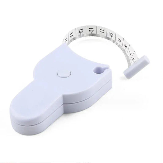 White body measuring tape on a white background