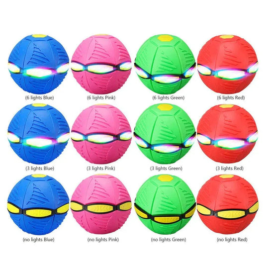 Colorful balls with different light patterns on a white background