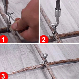 Anti Slip Handle Steel Bar Tying Tool Red Semi Automatic Winder Rebar Tie Wire