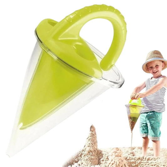 Beach Overflow Funnel Plastic Digging Sand Strainer Kit Funnel Decor