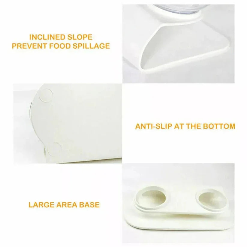 Product features with text on inclined slope, anti-slip, and large area base on a white background.