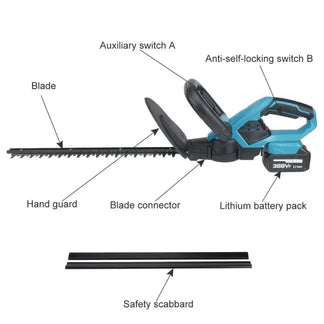 Electric Cordless Hedge Trimmer Garden Cutter Pruner For 18V Makita Battery