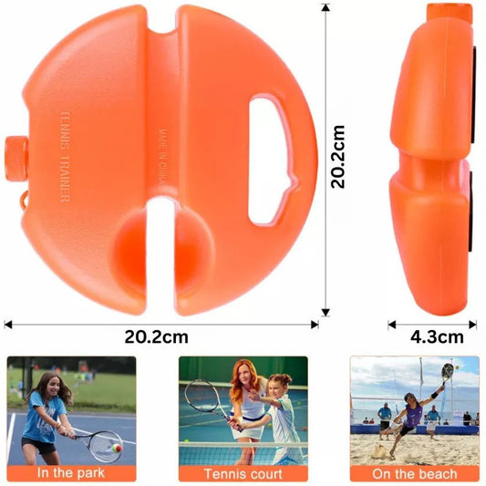 Single Solo Tennis Trainer Practice Rebound Balls w/ 3 String Balls Set Training