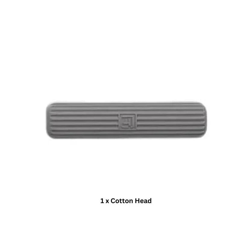 Gray cotton head on a white background