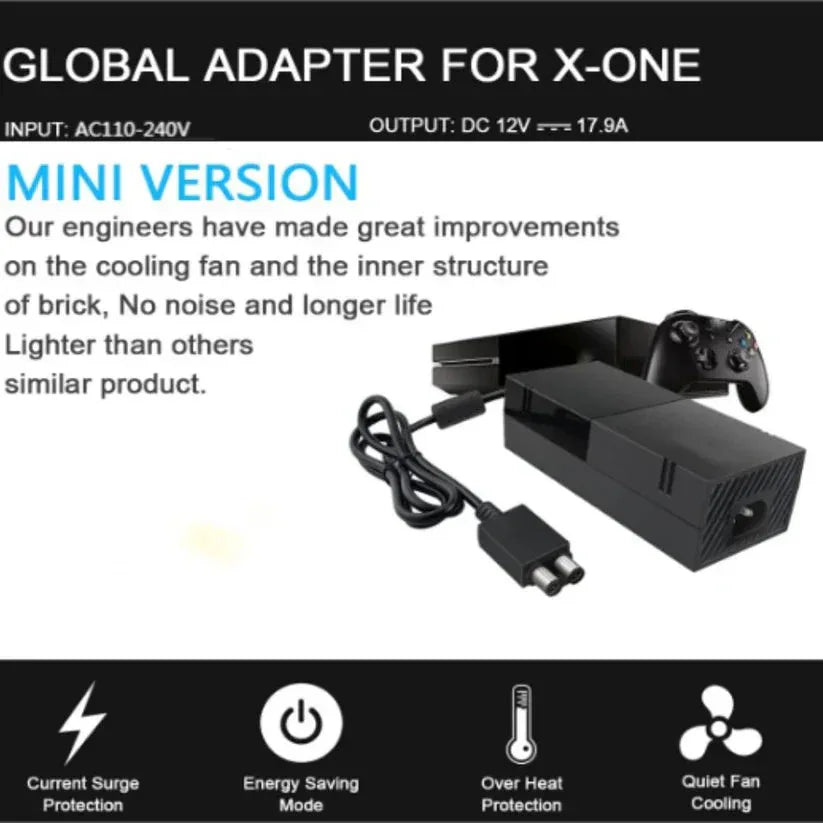 Global adapter for X-One with text on improvements and features.
