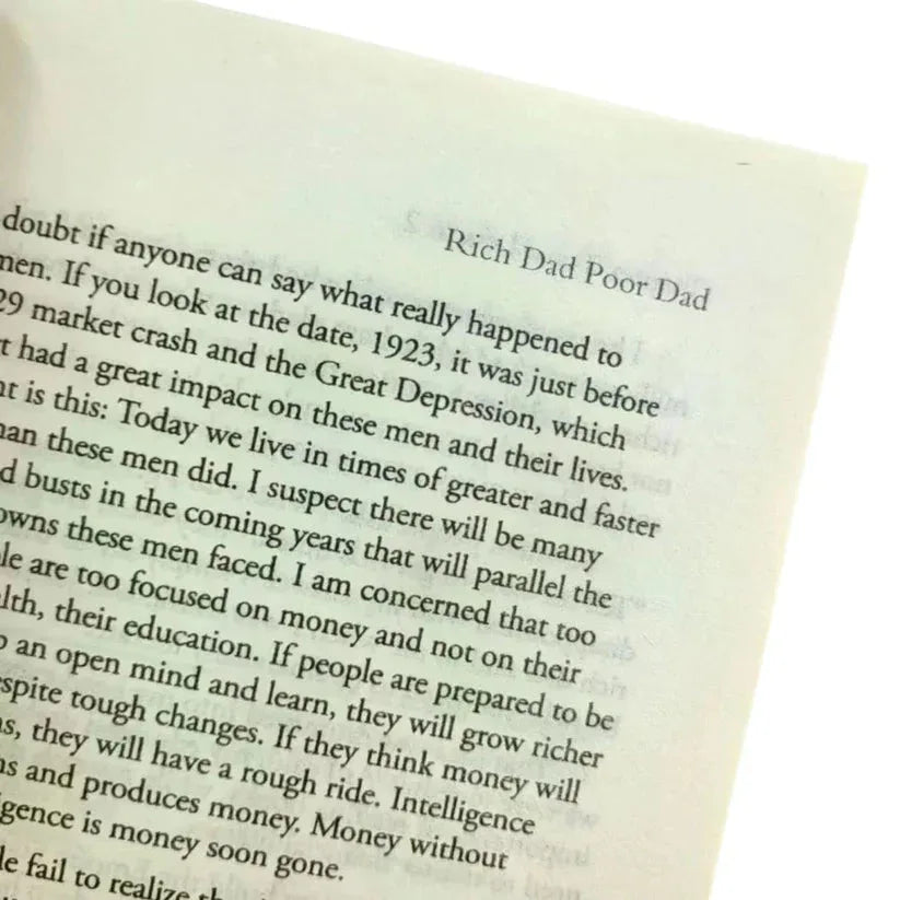 Open book with text on a white background