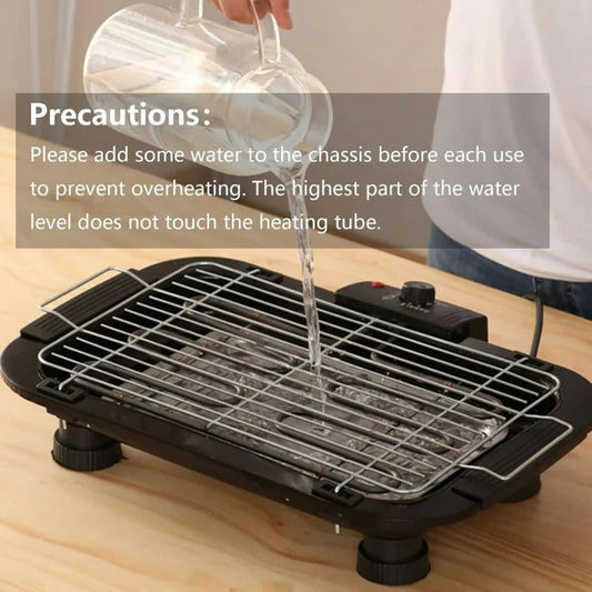 Smokeless Electric BBQ Grill Windmax Barbecue Teppanyaki Indoor Outdoor