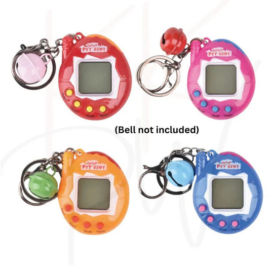 Tamagotchi Style - Nostalgic 90s Retro Electronic Virtual Pet With Key Ring