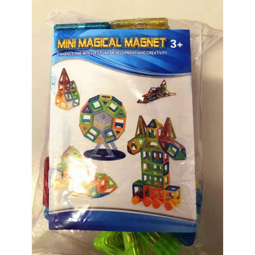 100 Piece Kids Magnetic Blocks Building Magnet Mini Tiles Kit Toys For Boy Girls