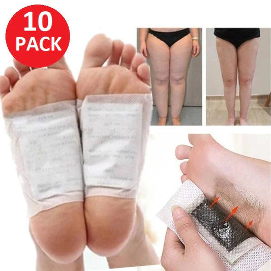 Detox Foot Pad Patches Pads Natural Plant Detox Herbal Toxin Removal Sticky Adhesive Ausie Sales