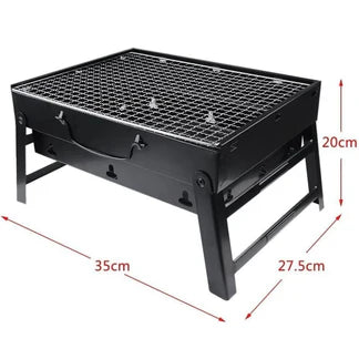 Portable BBQ Grill Charcoal Smoker Barbecue Outdoor Foldable Camping Fire Pit Ausie Sales