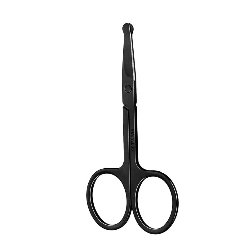 Round Head Nose Hair Trimming Scissors - Eyebrow Eyelash Manicure - Ausie Sales