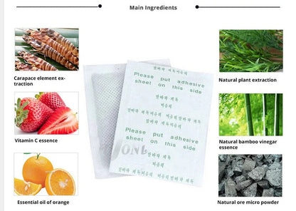 Detox Foot Pad Patches Pads Natural Plant Detox Herbal Toxin Removal Sticky Adhesive My Store