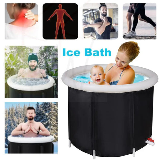 Large Ice Bath Tub PVC Folding Bathtub For Athletes Cold Water Therapy Hot Tub My Store