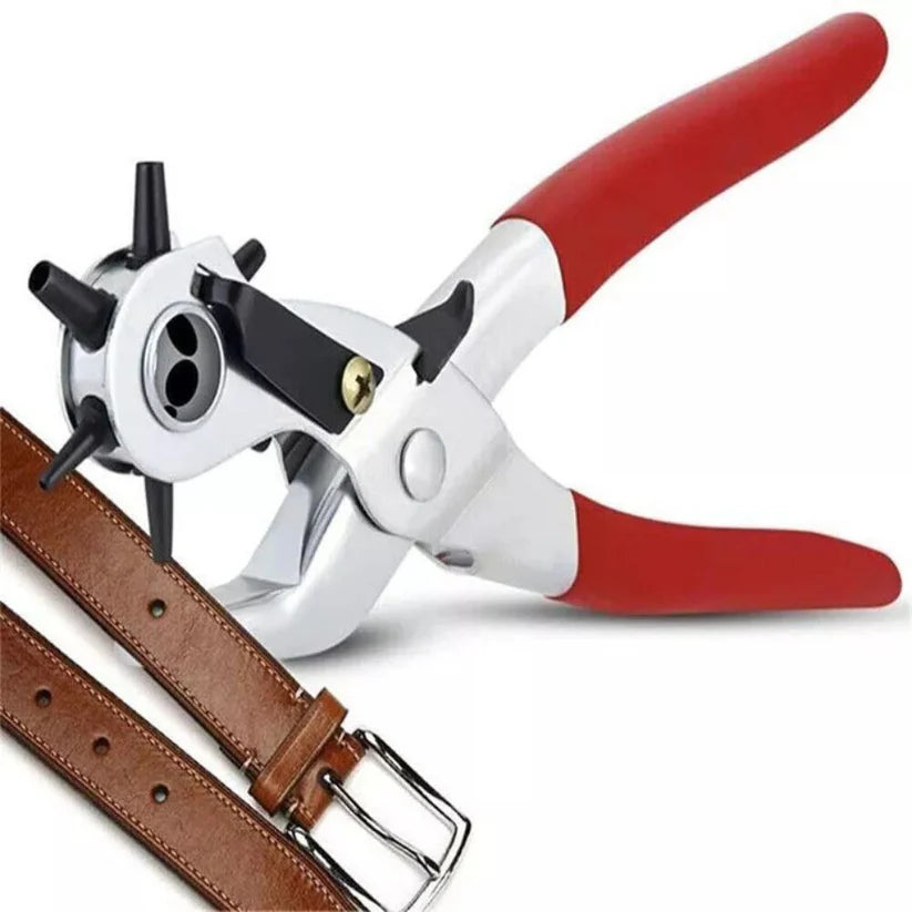 2-4.5mm Revolving Punch Plier Leather Belt Eyelet Hole Puncher Craft Tool