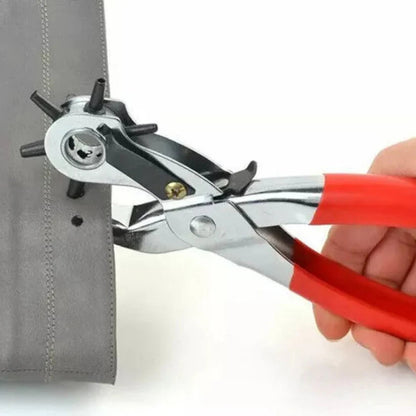 2-4.5mm Revolving Punch Plier Leather Belt Eyelet Hole Puncher Craft Tool