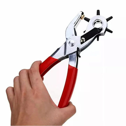 2-4.5mm Revolving Punch Plier Leather Belt Eyelet Hole Puncher Craft Tool