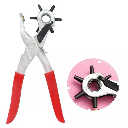 2-4.5mm Revolving Punch Plier Leather Belt Eyelet Hole Puncher Craft Tool