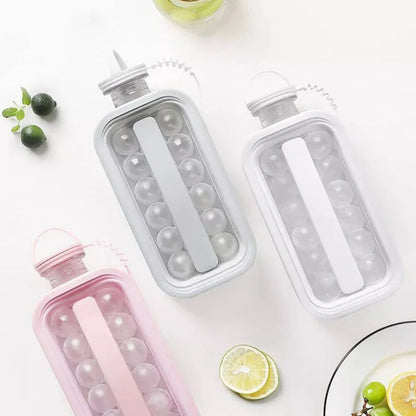 2-in-1 Portable Ice Ball Maker Cube Molds Kettle Cooling Ice for Cocktail