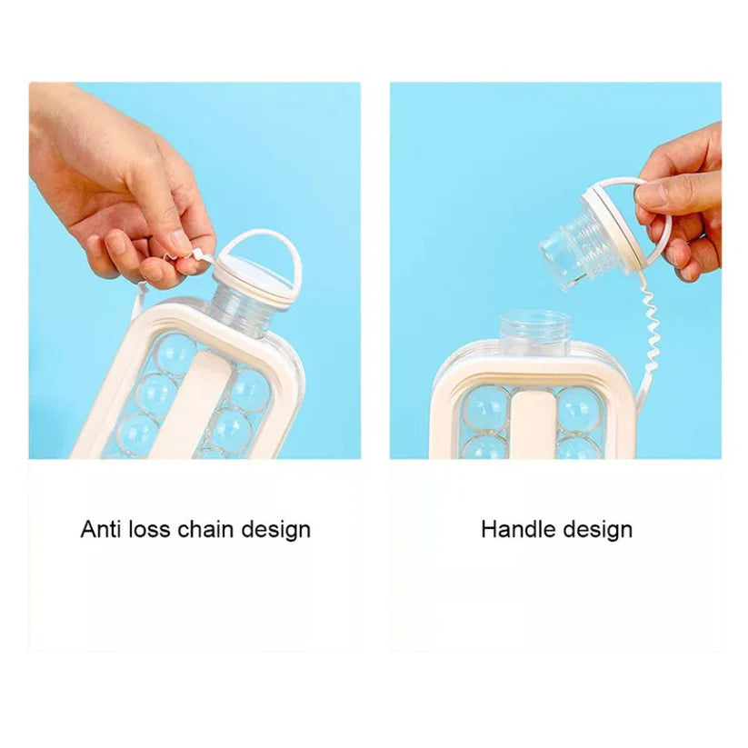 2-in-1 Portable Ice Ball Maker Cube Molds Kettle Cooling Ice for Cocktail