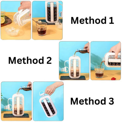 2-in-1 Portable Ice Ball Maker Cube Molds Kettle Cooling Ice for Cocktail