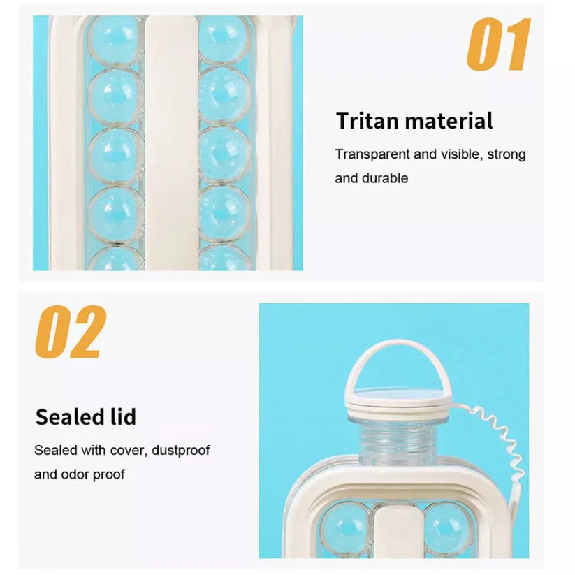 2-in-1 Portable Ice Ball Maker Cube Molds Kettle Cooling Ice for Cocktail