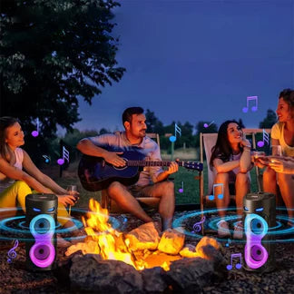 2000W Portable Bluetooth Party Speaker Sub Woofer Heavy Bass Sound System & MIC