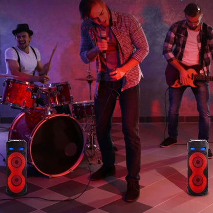 2000W Portable Bluetooth Party Speaker Sub Woofer Heavy Bass Sound System & MIC