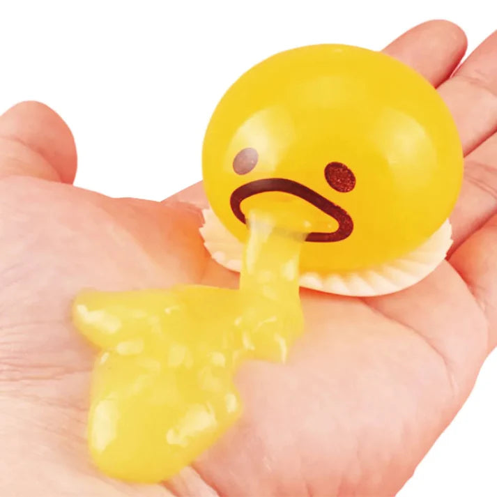 Squishy Puking Egg Yolk Squeeze Ball Yellow Goop Anti-Stress Relief Toy Vomit My Store