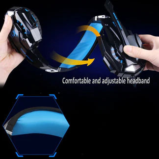 3.5mm Gaming Headset MIC LED Headphones Surround for PC PS4 Xbox One Mac Laptop