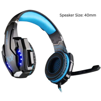 3.5mm Gaming Headset MIC LED Headphones Surround for PC PS4 Xbox One Mac Laptop