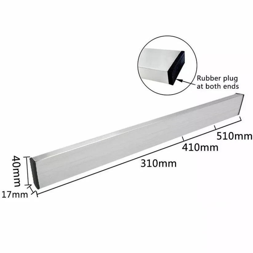 31/41/51cm Stainless Steel Magnetic Knife Holder Rack Tool Shelf Magnet