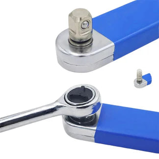 39cm Spanner Extension Wrench Set Offset Ratchet Extender with Adapters