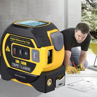 3 In 1 Digital Laser Tape Measure High Precision Rangefinder
