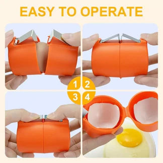 3PCS Egg Cracker Handheld Egg Shell Opener Separator Easy Breaker Kitchen Gadget