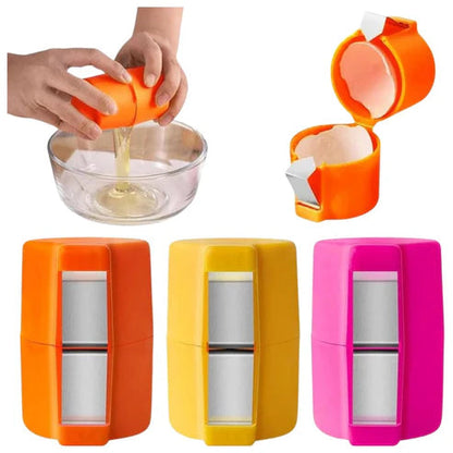 3PCS Egg Cracker Handheld Egg Shell Opener Separator Easy Breaker Kitchen Gadget