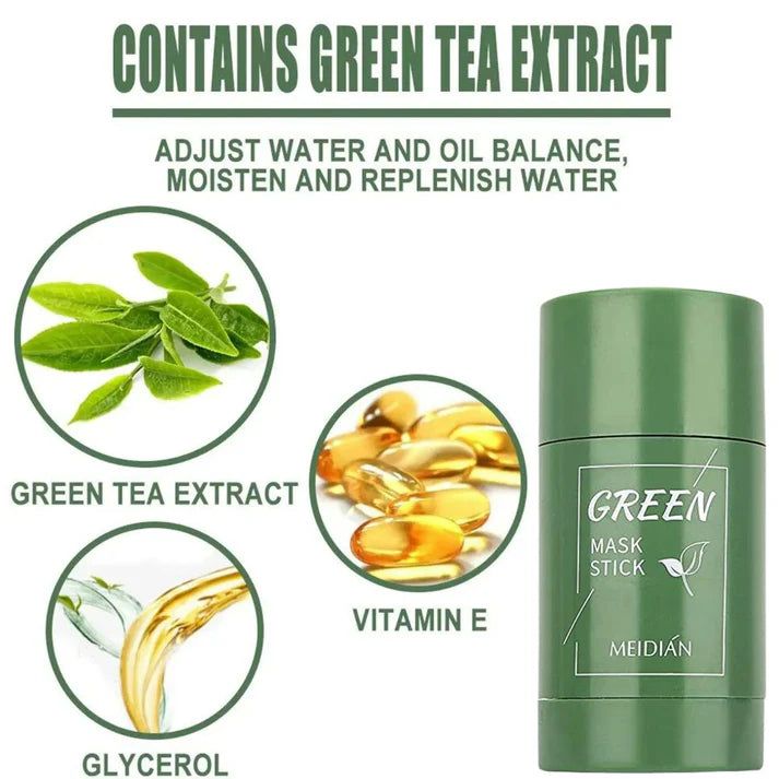 ORIGINAL Green Tea Mask Stick Facial Cleansing Oil Acne Deep Clean Pore My Store