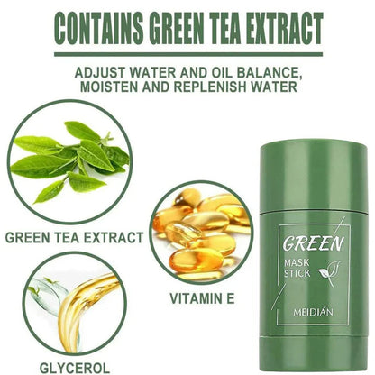ORIGINAL Green Tea Mask Stick Facial Cleansing Oil Acne Deep Clean Pore My Store