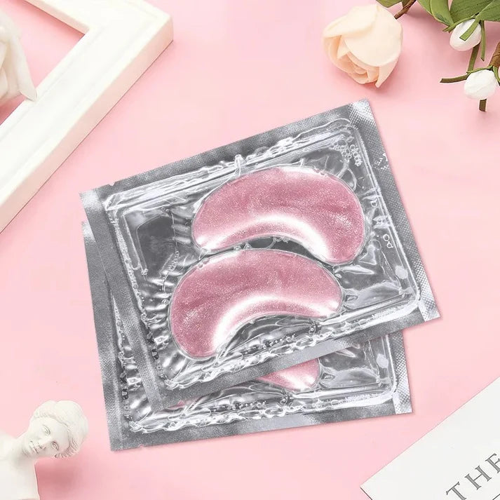 Pink Collagen Under Eye Patches Hyaluronic Acid Anti Ageing Vitamin C My Store