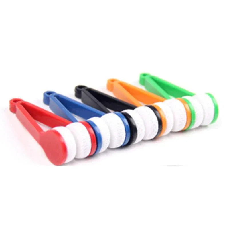 Set of colorful bottle openers on a white background

