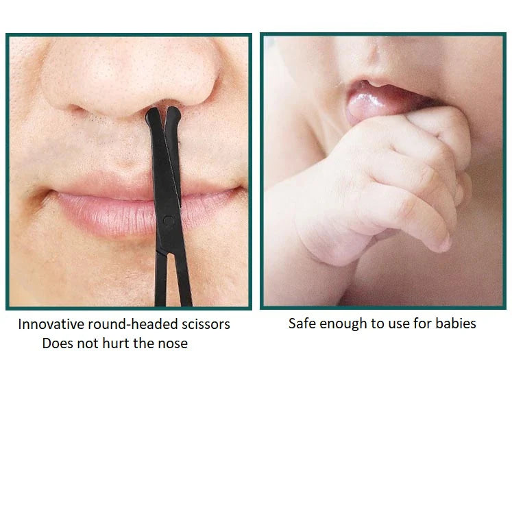Round Head Nose Hair Trimming Scissors - Eyebrow Eyelash Manicure - Ausie Sales