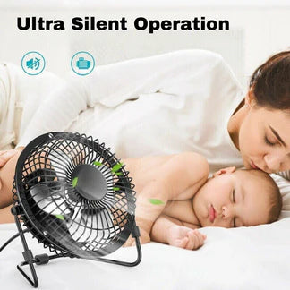 4inch / 6inch / 8inch Portable USB Mini Cooling Fan Small Desk Desktop Cooler