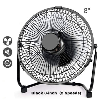 4inch / 6inch / 8inch Portable USB Mini Cooling Fan Small Desk Desktop Cooler