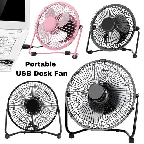 {{ Desk Fan, Portable USB Rechargeable Fan 180° Tilt Folding Personal Fan With Power Display, 5 Speeds Ultra Quiet Table Fan }} {{ White,Blue,Pink,Black,Dark Khaki }}