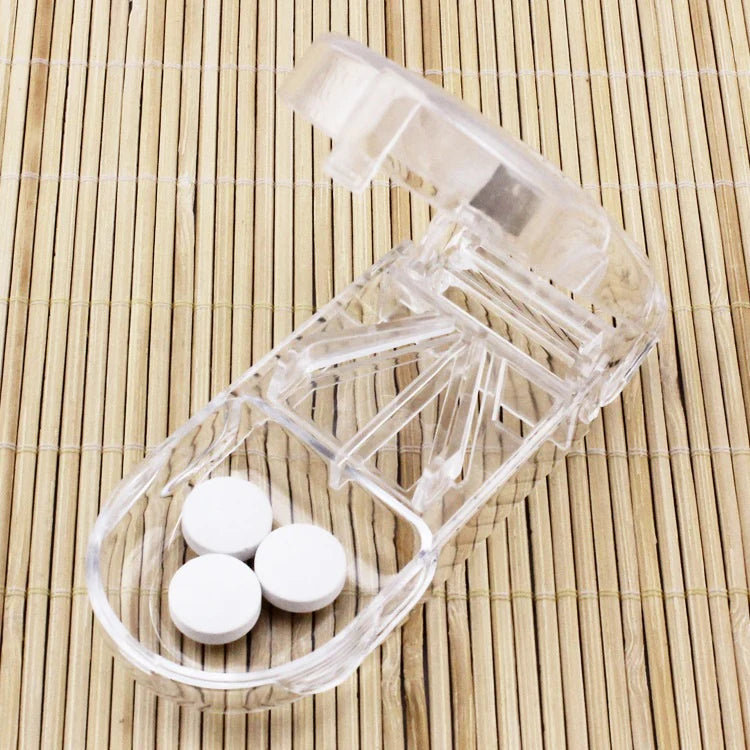 Portable Pill Cutter Tablet Vitamin Splitter Divider Travel Medicine Storage Box - Ausie Sales