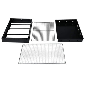 Portable BBQ Grill Charcoal Smoker Barbecue Outdoor Foldable Camping Fire Pit Ausie Sales