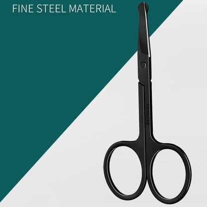 Round Head Nose Hair Trimming Scissors - Eyebrow Eyelash Manicure - Ausie Sales
