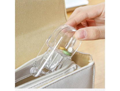 Portable Pill Cutter Tablet Vitamin Splitter Divider Travel Medicine Storage Box - Ausie Sales