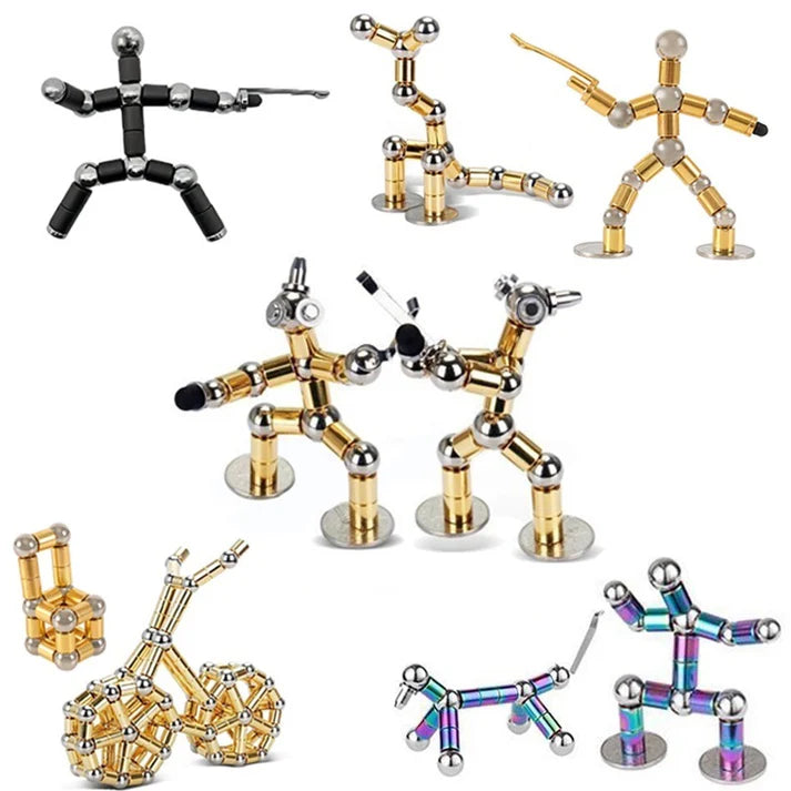 Modular Magnetic Magic Fidget Polar Pen Box Set - Neutral Stress Relief